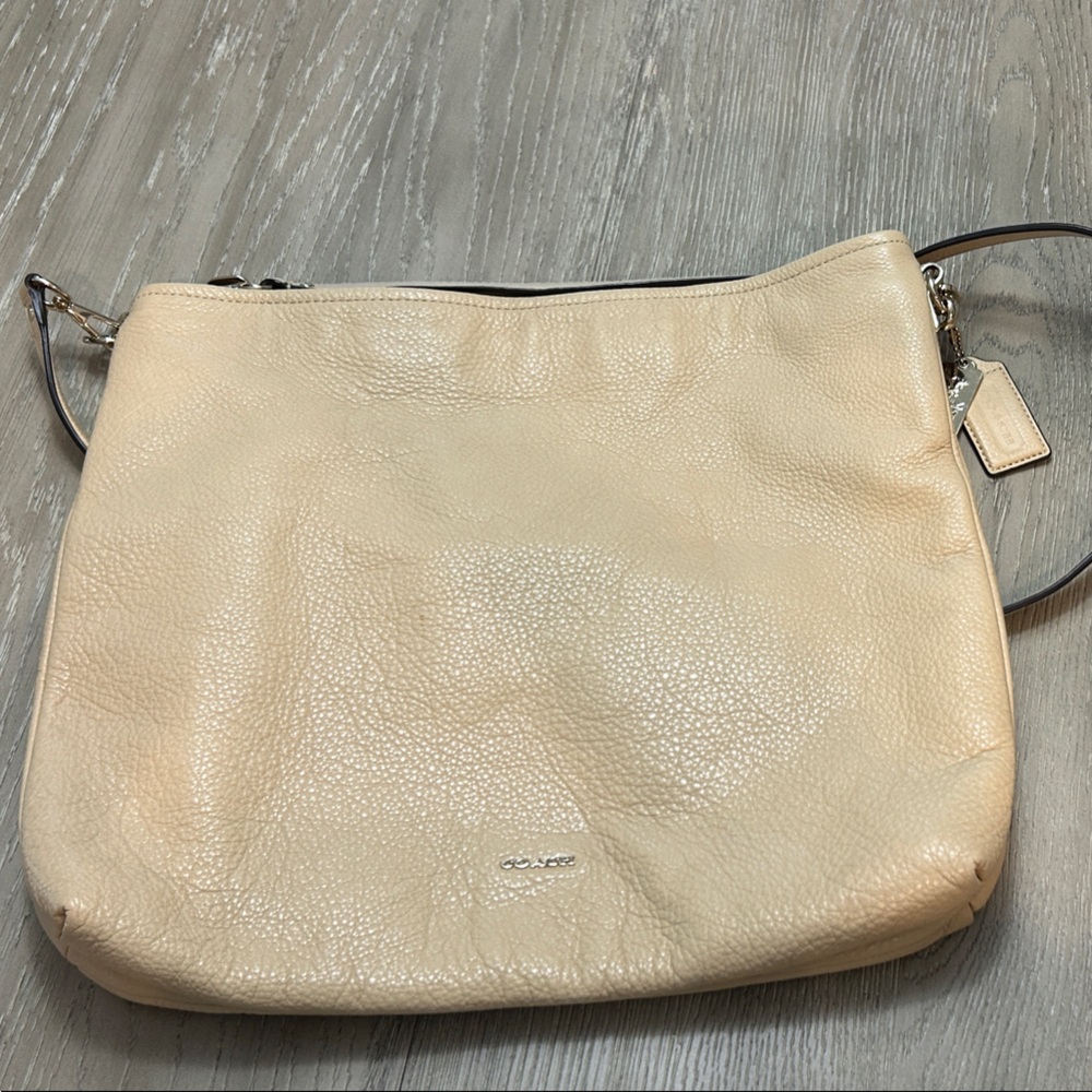 Coach Beige Leather Tote